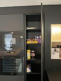 Cuisine  noir Mat avec plan de travail compact noir mat verni &agrave; Walcourt - Cuisines &eacute;quip&eacute;es design compl&egrave;tes Cr&eacute;a-M